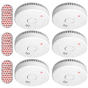 ELRO FS1805M, 6-Piece Smoke Alarm Set, Magnetic Mounting Kit, 5-Year, Complies with European Standard EN14604, White, Set of 6 ELRO FS1805M, 6-Piece Smoke Alarm Set, Magnetic Mounting Kit, 5-Year, Complies with European Standard EN14604, White, Set of 6