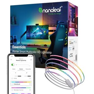 Nanoleaf Matter Essentials 5M HD Led Strip Light, Addressable RGB IC Led Strip Smart and Multicolour, Matter Over WiFi, Bluetooth, 16M+ Colours, Works with Alexa Google Assistant Apple Homekit Nanoleaf Matter Essentials 5M HD Led Strip Light, Addressable RGB IC Led Strip Smart and Multicolour, Matter Over WiFi, Bluetooth, 16M+ Colours, Works with Alexa Google Assistant Apple Homekit