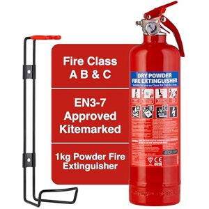 Equip 1KG ABC Dry Chemical Powder Fire Extinguisher with Steel Wall Bracket Fire Extinguisher for the Home or Car Equip 1KG ABC Dry Chemical Powder Fire Extinguisher with Steel Wall Bracket Fire Extinguisher for the Home or Car
