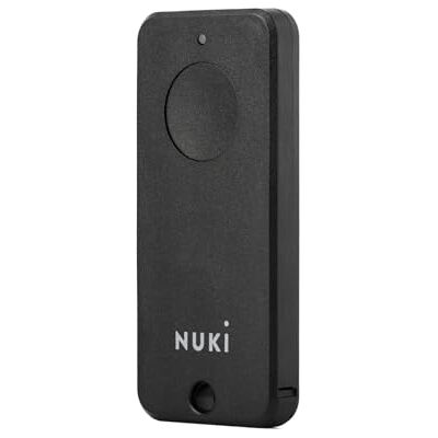 NUKI Fob (2025) Bluetooth Remote Control for Door, Automatic Door Opener with Button, with Security Feature for Children & Long Battery Life, Works with Smart Lock, Black NUKI Fob (2025) Bluetooth Remote Control for Door, Automatic Door Opener with Button, with Security Feature for Children & Long Battery Life, Works with Smart Lock, Black