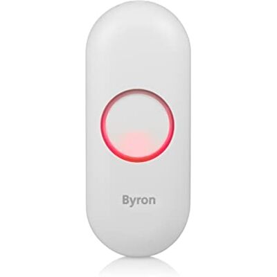 BYRON DBY-23510 White Wireless Doorbell Button BYRON DBY-23510 White Wireless Doorbell Button