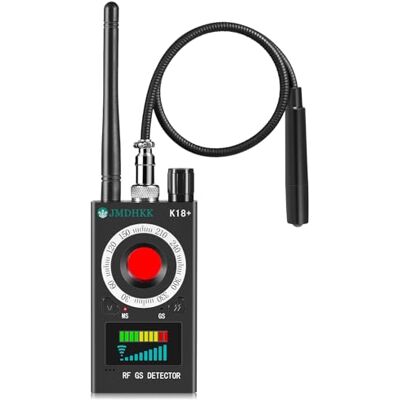 JMDHKK K18+ Hidden Camera Detector, Spy Camera Finder, Bug Detector, Magnetic Field Detector, Listening Device Detector – Privacy Protection Tool for Home, Office, Hotel, and Travel Security(Black) JMDHKK K18+ Hidden Camera Detector, Spy Camera Finder, Bug Detector, Magnetic Field Detector, Listening Device Detector – Privacy Protection Tool for Home, Office, Hotel, and Travel Security(Black)