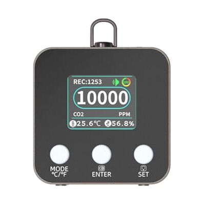 Qhsgdbgem Carbon Dioxide Gas Detector ChildSafety Portable ABS CO2 detector with data logging and export; battery accessories included; ABS housing. Qhsgdbgem Carbon Dioxide Gas Detector ChildSafety Portable ABS CO2 detector with data logging and export; battery accessories included; ABS housing.