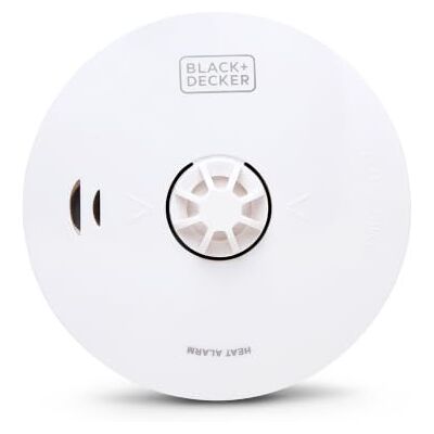 Black & Decker CONNECTED Kitchen Heat Alarm and Detector for Home.10 Year Battery Life With Built In Lithium Battery. Wireless interlink up to 20 Alarms. Easy To Install Sensor. Black & Decker CONNECTED Kitchen Heat Alarm and Detector for Home.10 Year Battery Life With Built In Lithium Battery. Wireless interlink up to 20 Alarms. Easy To Install Sensor.