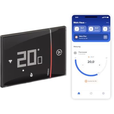 Bticino Smart WiFi Thermostat Smarther2 with Netatmo XG8002, Built-in, Black professional version Bticino Smart WiFi Thermostat Smarther2 with Netatmo XG8002, Built-in, Black professional version