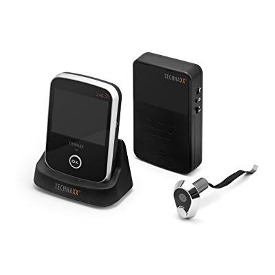 Technaxx Wireless Door Viewer TX-75, Digital door viewer with built-in camera and 3.5" desk monitor, doorbell for home security Technaxx Wireless Door Viewer TX-75, Digital door viewer with built-in camera and 3.5" desk monitor, doorbell for home security