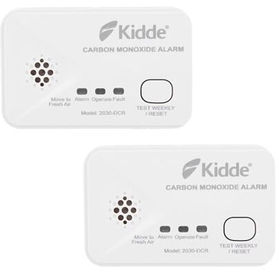 Kidde 2030-DCR Twin Pack Battery LED Carbon Monoxide Detector Kidde 2030-DCR Twin Pack Battery LED Carbon Monoxide Detector