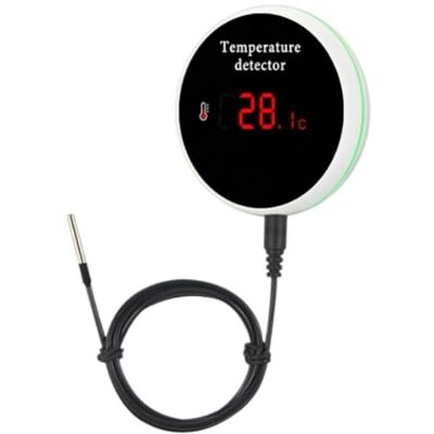 Sxmrmnx Tuya WiFi Temperature Senor External Probe Remote Monitor Alarm Indoor Thermometer Detector Smart Life APP UK Plug Sxmrmnx Tuya WiFi Temperature Senor External Probe Remote Monitor Alarm Indoor Thermometer Detector Smart Life APP UK Plug