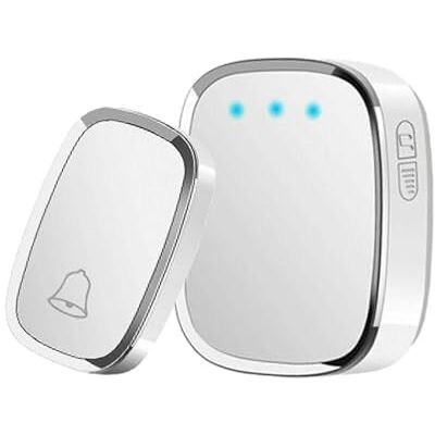 HSHa Wireless Doorbell IP44 Waterproof Door Bell Chime Kit 1000ft Long Range with 36 Melodies 4 Volume Levels & LED Flash, Mini Plug-in Receivers Door Bells Wireless Kit Battery Required Security Bell HSHa Wireless Doorbell IP44 Waterproof Door Bell Chime Kit 1000ft Long Range with 36 Melodies 4 Volume Levels & LED Flash, Mini Plug-in Receivers Door Bells Wireless Kit Battery Required Security Bell