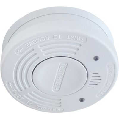 Mercury 10 Year Smoke Alarm with Sealed Lithium Battery & Hush Button Photoelectric Fire Detector for Home Safety Easy Install, Low Battery Warning & Test Function – White Mercury 10 Year Smoke Alarm with Sealed Lithium Battery & Hush Button Photoelectric Fire Detector for Home Safety Easy Install, Low Battery Warning & Test Function – White