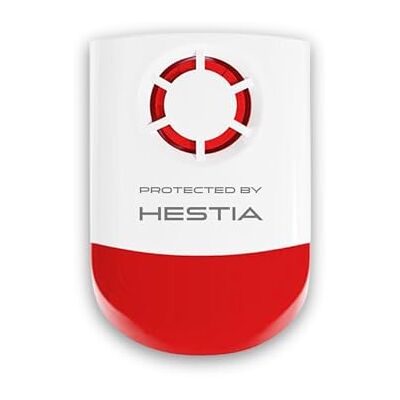 HESTIA Outdoor Siren Alarm 120dB Mains Powered Strobe HESTIA Outdoor Siren Alarm 120dB Mains Powered Strobe