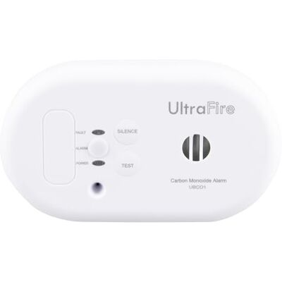 Ultrafire Fire Safety UltraFire UBCO1 Battery Powered Travel Carbon Monoxide Alarm and Detector For Homes, Caravans, Boats Replaceable AAA Batteries and 10 Year Warranty Certified to BS EN 50291-1 and 50291-2 Ultrafire Fire Safety UltraFire UBCO1 Battery Powered Travel Carbon Monoxide Alarm and Detector For Homes, Caravans, Boats Replaceable AAA Batteries and 10 Year Warranty Certified to BS EN 50291-1 and 50291-2