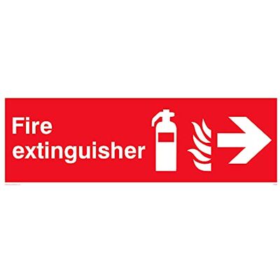 Viking Pack of five Fire Extinguisher Right Sign 300x100mm L31 Viking Pack of five Fire Extinguisher Right Sign 300x100mm L31
