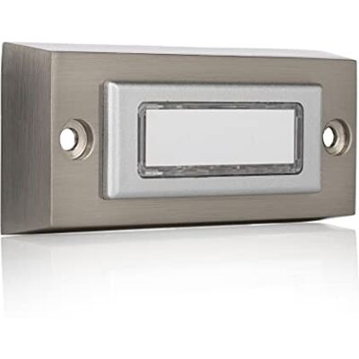 Byron DBW-21036 doorbell push button - Silver - Universal - Weatherproof - Wired Byron DBW-21036 doorbell push button - Silver - Universal - Weatherproof - Wired