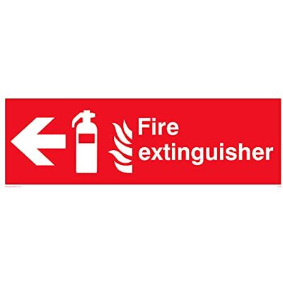 Viking Pack of five Fire Extinguisher Left Sign 300x100mm L31 Viking Pack of five Fire Extinguisher Left Sign 300x100mm L31