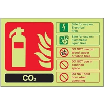VSafety V Safety FIRE EXTINGUISHER CO2 ID 150 X 100MM PACK OF 10 VSafety V Safety FIRE EXTINGUISHER CO2 ID 150 X 100MM PACK OF 10