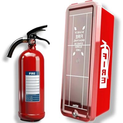 ISOP Fire Extinguisher Cabinet Wall-Mounted – Large Plastic Wall-Fixed Box (58 cm) for 5 kg / 10 lb ABC Fire Extinguishers Indoor & Outdoor Use Fire Extinguisher Storage Case Secure Mounting ISOP Fire Extinguisher Cabinet Wall-Mounted – Large Plastic Wall-Fixed Box (58 cm) for 5 kg / 10 lb ABC Fire Extinguishers Indoor & Outdoor Use Fire Extinguisher Storage Case Secure Mounting
