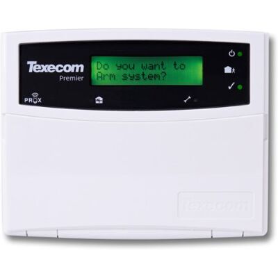 Texecom Premier Elite LCD Keypad with Standard 32 Character LCD Display, Built-in Proximity Tag Reader, Grade 3, DBC-0001 Texecom Premier Elite LCD Keypad with Standard 32 Character LCD Display, Built-in Proximity Tag Reader, Grade 3, DBC-0001