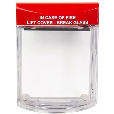 STI Call Point Stopper, -6931 Safety Technology International, Call Point Protector, Surface Mount, Polycarbonate Fire Alarm Break Glass Cover, Red Fire Model STI Call Point Stopper, -6931 Safety Technology International, Call Point Protector, Surface Mount, Polycarbonate Fire Alarm Break Glass Cover, Red Fire Model