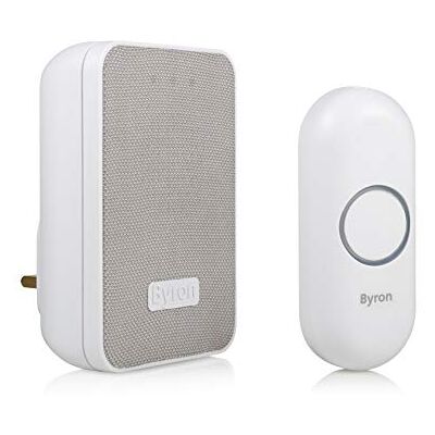 Byron 22322UK Wireless Doorbell - 150m Range, 16 Melodies, Visual Alert Byron 22322UK Wireless Doorbell - 150m Range, 16 Melodies, Visual Alert