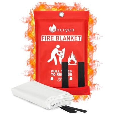 Bryske Emergency Fire Blanket for Home, Kitchen, Office, and Vehicle 40" x 40 Bryske Emergency Fire Blanket for Home, Kitchen, Office, and Vehicle 40" x 40