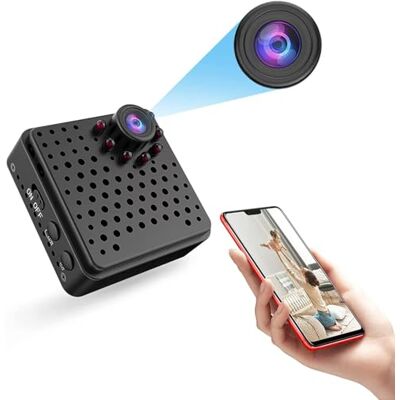 XSSSTORE Wireless Home Security Camera, 1080P Mini Spy Camera with Night Vision, Motion Detection & Alerts, Built-in 1000mAh Battery, Strong Magnetic Mount, 155° Wide-Angle, APP Control, Portable Indoor & Outd XSSSTORE Wireless Home Security Camera, 1080P Mini Spy Camera with Night Vision, Motion Detection & Alerts, Built-in 1000mAh Battery, Strong Magnetic Mount, 155° Wide-Angle, APP Control, Portable Indoor & Outd