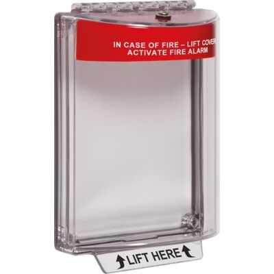 STI Safety Technology International Universal Stopper, -13010FR, Polycarbonate Call Point Cover, MCP Protector, Fire Alarm Cover, Flush Mount, Fire Red Hood STI Safety Technology International Universal Stopper, -13010FR, Polycarbonate Call Point Cover, MCP Protector, Fire Alarm Cover, Flush Mount, Fire Red Hood