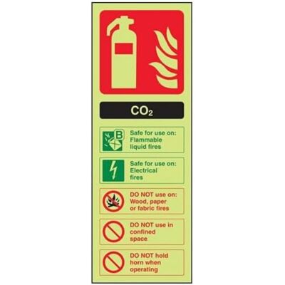 VSafety V Safety FIRE EXTINGUISHER CO2 ID 75 X 200MM PACK OF 10 VSafety V Safety FIRE EXTINGUISHER CO2 ID 75 X 200MM PACK OF 10
