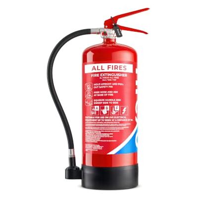 Firexo All in One Fire Extinguisher (6 Litre / 6 kg) Multipurpose Extinguisher for All Fires inc. Li-ion Battery Fires! Safety & Emergency Equipment for Home, Kitchen, Fireplace, Grill, Caravan Firexo All in One Fire Extinguisher (6 Litre / 6 kg) Multipurpose Extinguisher for All Fires inc. Li-ion Battery Fires! Safety & Emergency Equipment for Home, Kitchen, Fireplace, Grill, Caravan
