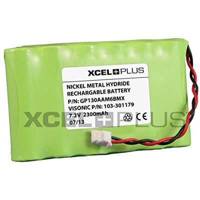 XCELPLUS Visonic Extended Life Powermax Complete 7.2V Alarm Panel Battery 103-301179 (1300mAh) XCELPLUS Visonic Extended Life Powermax Complete 7.2V Alarm Panel Battery 103-301179 (1300mAh)