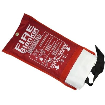 RIVERWELD Fire Blanket for Home Kitchen Emergency Fire Suppression 1.2x1.2m RIVERWELD Fire Blanket for Home Kitchen Emergency Fire Suppression 1.2x1.2m