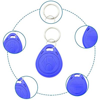 tooloflife 10Pcs 125KHz RFID ID Token Tag Key Keyfobs Chain Card Writer/Copier Duplicator Key Id Tags 6 Colors Rewritable/Static Keyfobs with Split Ring Key Ring for Door Access Contorl System tooloflife 10Pcs 125KHz RFID ID Token Tag Key Keyfobs Chain Card Writer/Copier Duplicator Key Id Tags 6 Colors Rewritable/Static Keyfobs with Split Ring Key Ring for Door Access Contorl System