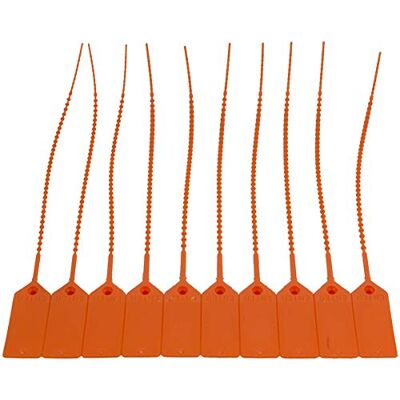 FSSS Ltd FIRE EXTINGUISHER/SECURITY SUITCASE TAG TAMPER SEALS X 100 (ORANGE) FSSS Ltd FIRE EXTINGUISHER/SECURITY SUITCASE TAG TAMPER SEALS X 100 (ORANGE)