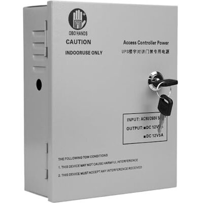 OBO HANDS AC90V/260V 5A Access Control Power Supply Box for Door Locks Backup Battery with Time Delay OBO HANDS AC90V/260V 5A Access Control Power Supply Box for Door Locks Backup Battery with Time Delay