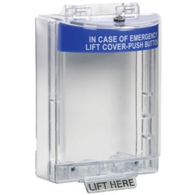 STI -13110B (-6531B) Universal Fire Alarm Stopper, Surface Mount (Blue) STI -13110B (-6531B) Universal Fire Alarm Stopper, Surface Mount (Blue)