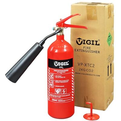 Vigil 2kg CO2 Fire Extinguisher Class B Fire Extinguisher with Bracket Vigil 2kg CO2 Fire Extinguisher Class B Fire Extinguisher with Bracket