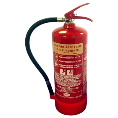 Jewel Fire Group 6L Fluorine-Free Foam Jewel Fire Extinguisher Class A & B Fires BS EN3 Kitemarked Wall Mount Bracket Jewel Fire Group 6L Fluorine-Free Foam Jewel Fire Extinguisher Class A & B Fires BS EN3 Kitemarked Wall Mount Bracket