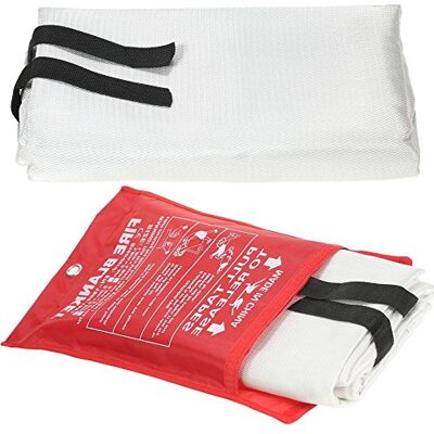 Geevorks 1.8M*1.8M Fiberglass Fire Blanket for Emergency Survival Fire Fighting Shelter Safety Shield Geevorks 1.8M*1.8M Fiberglass Fire Blanket for Emergency Survival Fire Fighting Shelter Safety Shield