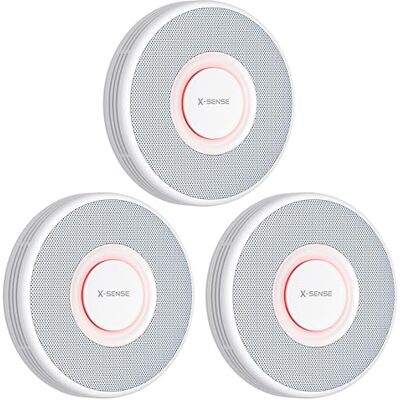 X-Sense Smart Smoke Alarm with English Voice Alerts, XS0B-MR, 3-Pack X-Sense Smart Smoke Alarm with English Voice Alerts, XS0B-MR, 3-Pack