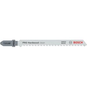 Bosch 5x PRO Hardwood clean T101AIF Jigsaw Blade (for Hardwood, Multiplex board, Length 100 mm, Professional Accessory Jigsaw) Bosch 5x PRO Hardwood clean T101AIF Jigsaw Blade (for Hardwood, Multiplex board, Length 100 mm, Professional Accessory Jigsaw)