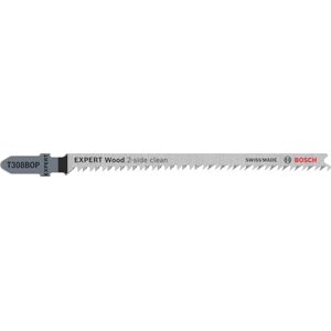 Bosch 25x Expert Wood 2-Side Clean T308BOP Jigsaw Blade (for Solid Wood Furniture Board, Plywood, Length 117 mm, Professional Accessory Jigsaw) Bosch 25x Expert Wood 2-Side Clean T308BOP Jigsaw Blade (for Solid Wood Furniture Board, Plywood, Length 117 mm, Professional Accessory Jigsaw)