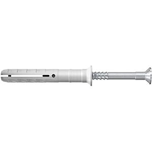 fischer 048793 8 x 100/60 mm N-S Hammer Fix Nail Screw with Plug Zinc (100-Piece) fischer 048793 8 x 100/60 mm N-S Hammer Fix Nail Screw with Plug Zinc (100-Piece)