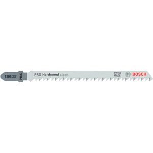 Bosch 5x PRO Hardwood Clean T301CDF Jigsaw Blade (for Hardwood, Medium density fibreboard, Length 117 mm, Professional Accessory Jigsaw) Bosch 5x PRO Hardwood Clean T301CDF Jigsaw Blade (for Hardwood, Medium density fibreboard, Length 117 mm, Professional Accessory Jigsaw)