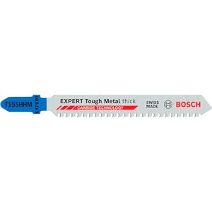 Bosch 3X Expert Tough Metal Thick T155HHM Jigsaw Blade (for Stainless Steel Sheets, Length 92 mm, Professional Accessory Jigsaw) Bosch 3X Expert Tough Metal Thick T155HHM Jigsaw Blade (for Stainless Steel Sheets, Length 92 mm, Professional Accessory Jigsaw)