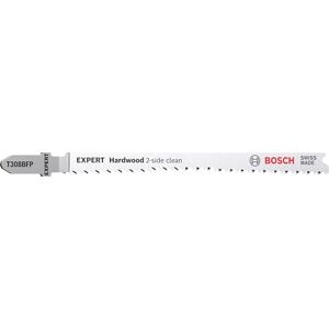 Bosch Professional 5x Expert ‘Hardwood 2-Side Clean’ T 308 BFP Jigsaw Blade (for Kitchen countertop, Plastic coated boards, Length 117 mm, Accessories Jigsaw) Bosch Professional 5x Expert ‘Hardwood 2-Side Clean’ T 308 BFP Jigsaw Blade (for Kitchen countertop, Plastic coated boards, Length 117 mm, Accessories Jigsaw)