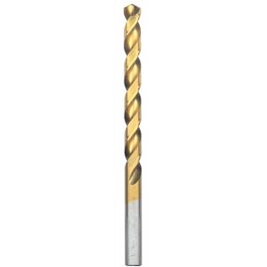 Bosch TI2146 1-Piece 19/64 in. x 4-3/8 in. Titanium Nitride Coated Metal Drill Bit with 3/8 in. Reduced Shank for Applications in Heavy-Gauge Carbon Steels, Light Gauge Metal, Hardwood Bosch TI2146 1-Piece 19/64 in. x 4-3/8 in. Titanium Nitride Coated Metal Drill Bit with 3/8 in. Reduced Shank for Applications in Heavy-Gauge Carbon Steels, Light Gauge Metal, Hardwood