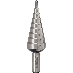 KS TOOLS 330.2212 HSS Step Drill Bit for Sheet Metal 4 to 20 mm KS TOOLS 330.2212 HSS Step Drill Bit for Sheet Metal 4 to 20 mm
