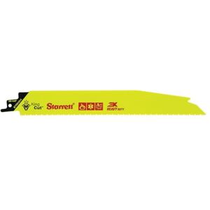 Starrett Bi-Metal Reciprocating Saw Blade 5 Pieces BTR91014-5 King-Cut 225 mm/9" Inch 10-14TPI Unified Shank Heavy Duty Cutting Compatible with Bosch Dewalt Makita & Many Others Starrett Bi-Metal Reciprocating Saw Blade 5 Pieces BTR91014-5 King-Cut 225 mm/9" Inch 10-14TPI Unified Shank Heavy Duty Cutting Compatible with Bosch Dewalt Makita & Many Others
