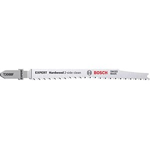 Bosch Professional 3x Expert ‘Hardwood 2-Side Clean’ T 308 BF Jigsaw Blade (for Plastic coated boards, Multiplex board, Length 117 mm, Accessories Jigsaw) Bosch Professional 3x Expert ‘Hardwood 2-Side Clean’ T 308 BF Jigsaw Blade (for Plastic coated boards, Multiplex board, Length 117 mm, Accessories Jigsaw)