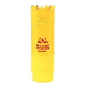 Starrett Deep Cut Hole Saw DCH1036 Heavy Duty Bi-Metal with Extra Cobalt HSS Teeth For Metals Wood Cast Iron Fibreglass Plastic Materials 21mm Starrett Deep Cut Hole Saw DCH1036 Heavy Duty Bi-Metal with Extra Cobalt HSS Teeth For Metals Wood Cast Iron Fibreglass Plastic Materials 21mm